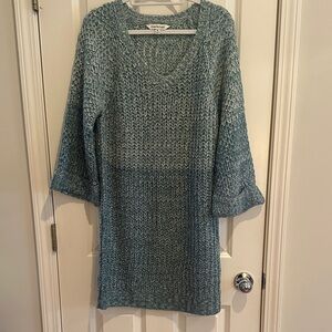 Davi&Dani Soze M/L Blue Knit Sweater Dress